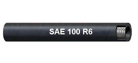 Гидравлический шланг с волоконной оплеткой SAE 100 R6